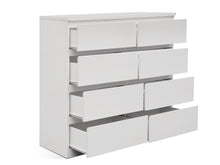 Load image into Gallery viewer, Tongass Wooden Low Boy 8 Drawers - White