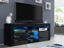 Load image into Gallery viewer, Atka 1.45m LED Entertainment Unit - Black