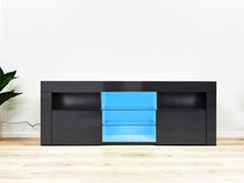 Load image into Gallery viewer, Atka 1.45m LED Entertainment Unit - Black
