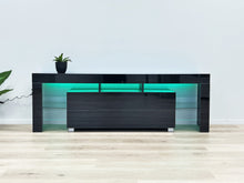 Load image into Gallery viewer, Dothan 1.6m LED Entertainment Unit - Black