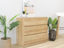 Load image into Gallery viewer, Harris 3 Drawers Tallboy - Oak