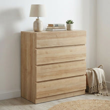 Load image into Gallery viewer, Harris 4 Drawers Tallboy - Oak