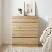 Load image into Gallery viewer, Harris 4 Drawers Tallboy - Oak