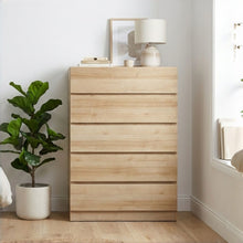 Load image into Gallery viewer, Harris 5 Drawers Tallboy - Oak