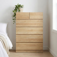 Load image into Gallery viewer, Harris 6 Drawers Tallboy - Oak