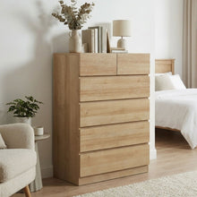 Load image into Gallery viewer, Harris 6 Drawers Tallboy - Oak