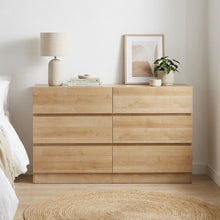 Load image into Gallery viewer, Harris 6 Drawers Low Boy - Oak