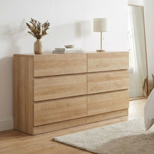 Load image into Gallery viewer, Harris 6 Drawers Low Boy - Oak