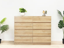 Load image into Gallery viewer, Harris 8 Drawers Low Boy - Oak At Betalife
