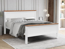 Load image into Gallery viewer, Kamet Double Wooden Bed Frame - White
