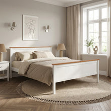 Load image into Gallery viewer, Kamet Queen Wooden Bed Frame - White