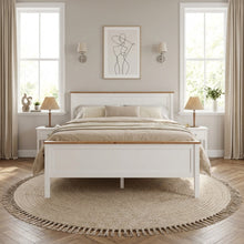 Load image into Gallery viewer, Kamet Queen Wooden Bed Frame - White