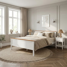 Load image into Gallery viewer, Kamet Queen Wooden Bed Frame - White