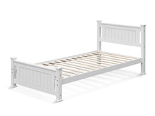 Load image into Gallery viewer, Davraz Single Wooden Bed Frame - White