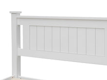 Load image into Gallery viewer, Davraz Single Wooden Bed Frame - White
