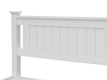 Load image into Gallery viewer, Davraz Single Wooden Bed Frame - White