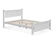 Load image into Gallery viewer, Davraz King Single Wooden Bed Frame - White