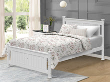 Load image into Gallery viewer, Davraz King Single Wooden Bed Frame - White
