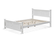 Load image into Gallery viewer, Davraz King Single Wooden Bed Frame - White