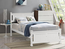 Load image into Gallery viewer, Davraz King Single Wooden Bed Frame - White
