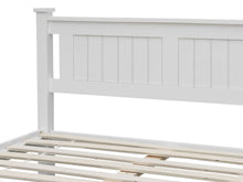 Load image into Gallery viewer, Davraz Double Wooden Bed Frame - White
