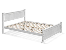 Load image into Gallery viewer, Davraz Queen Wooden Bed Frame - White