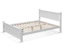 Load image into Gallery viewer, Davraz Queen Wooden Bed Frame - White