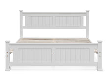 Load image into Gallery viewer, Davraz Queen Wooden Bed Frame - White