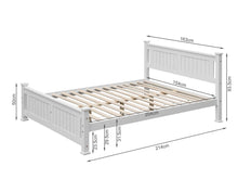 Load image into Gallery viewer, Davraz Queen Wooden Bed Frame - White