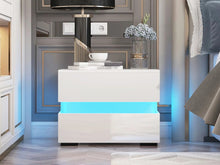Load image into Gallery viewer, Zion LED Bedside Table - White