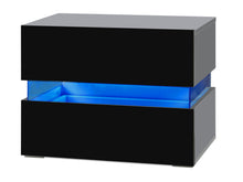 Load image into Gallery viewer, Zion LED Bedside Table - Black