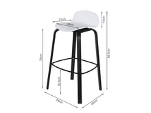 Load image into Gallery viewer, Mia Bar Stool Metal Barstool - Set of 2 - White