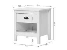 Load image into Gallery viewer, 22687 - Congo Bedside Table - White - Betalife