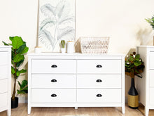 Load image into Gallery viewer, Congo 6 Drawers Low Boy - White