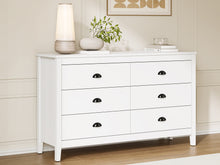Load image into Gallery viewer, Congo 6 Drawers Low Boy - White