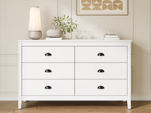 Load image into Gallery viewer, Congo 6 Drawers Low Boy - White