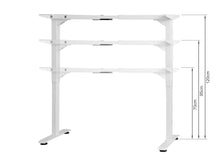 Load image into Gallery viewer, Bennie 140cm Dual Motor Electric Standing Desk - White