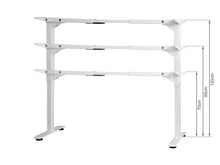 Load image into Gallery viewer, Bennie 160cm Dual Motor Electric Standing Desk - White
