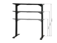 Load image into Gallery viewer, Bennie 120cm Dual Motor Electric Standing Desk - Black