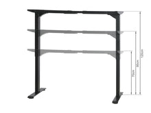 Load image into Gallery viewer, Bennie 140cm Dual Motor Electric Standing Desk - Black