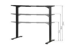 Load image into Gallery viewer, Bennie 160cm Dual Motor Electric Standing Desk - Black