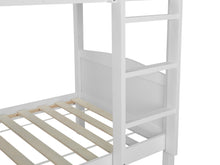 Load image into Gallery viewer, Annan Single Wooden Bunk Bed Frame - White