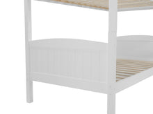 Load image into Gallery viewer, Annan Single Wooden Bunk Bed Frame - White