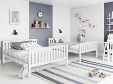 Load image into Gallery viewer, Dome Wooden Triple Bunk Bed - White