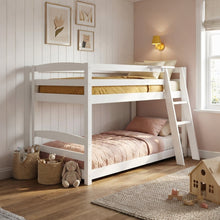 Load image into Gallery viewer, Kinga Single Wooden Bunk Bed Frame - White