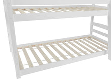 Load image into Gallery viewer, Kinga Single Wooden Bunk Bed Frame - White