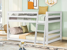 Load image into Gallery viewer, Kinga Single Wooden Bunk Bed Frame - White