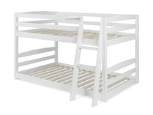 Load image into Gallery viewer, Kinga Single Wooden Bunk Bed Frame - White