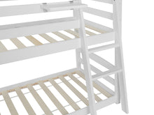 Load image into Gallery viewer, Kinga Single Wooden Bunk Bed Frame - White
