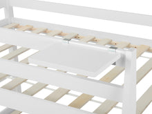 Load image into Gallery viewer, Kinga Single Wooden Bunk Bed Frame - White